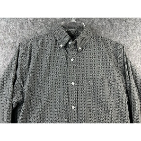 Rafter C Shirt Men’s S Gray Stretch Pro Flex 45 Performance Western - Picture 2 of 7